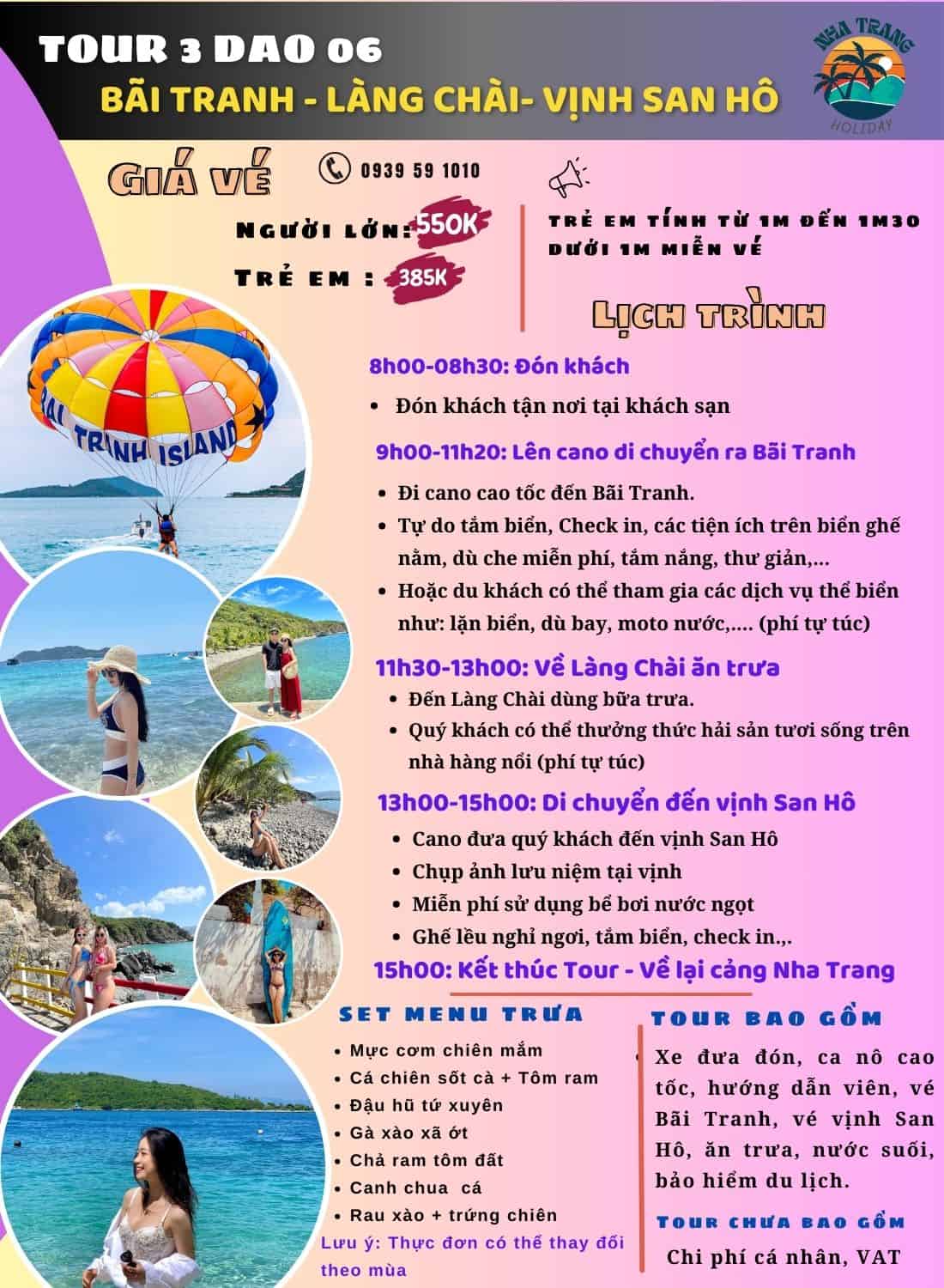 book 3 island tour nha trang
