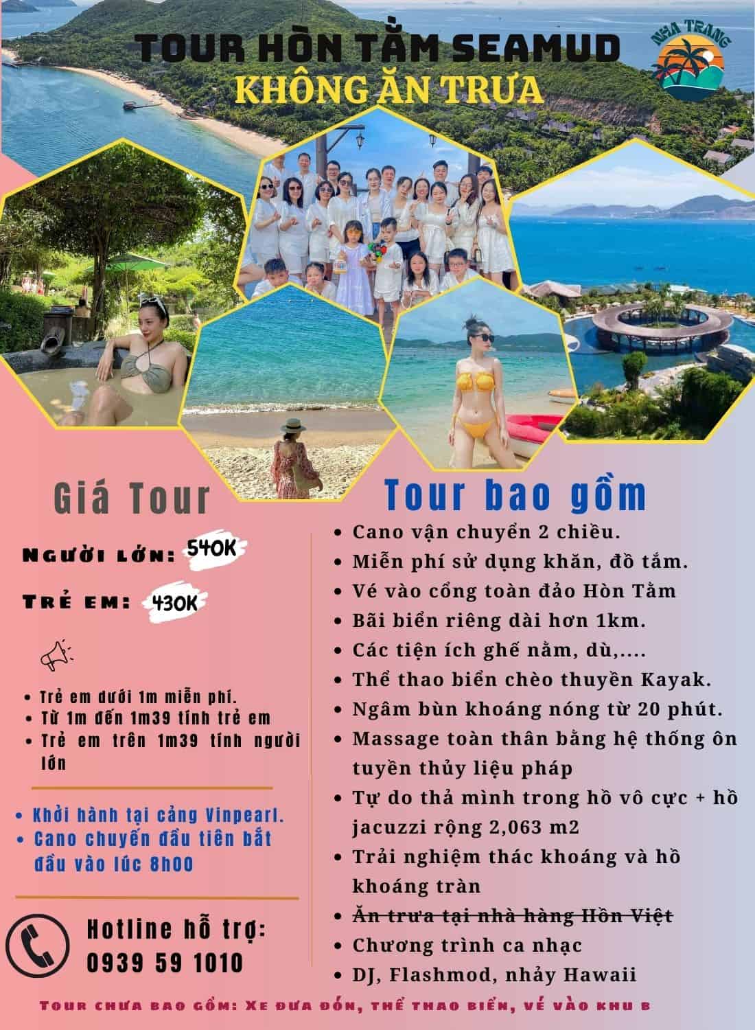 đặt vé hòn tằm nha trang